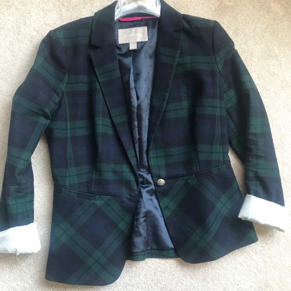 Tartan plaid blazer